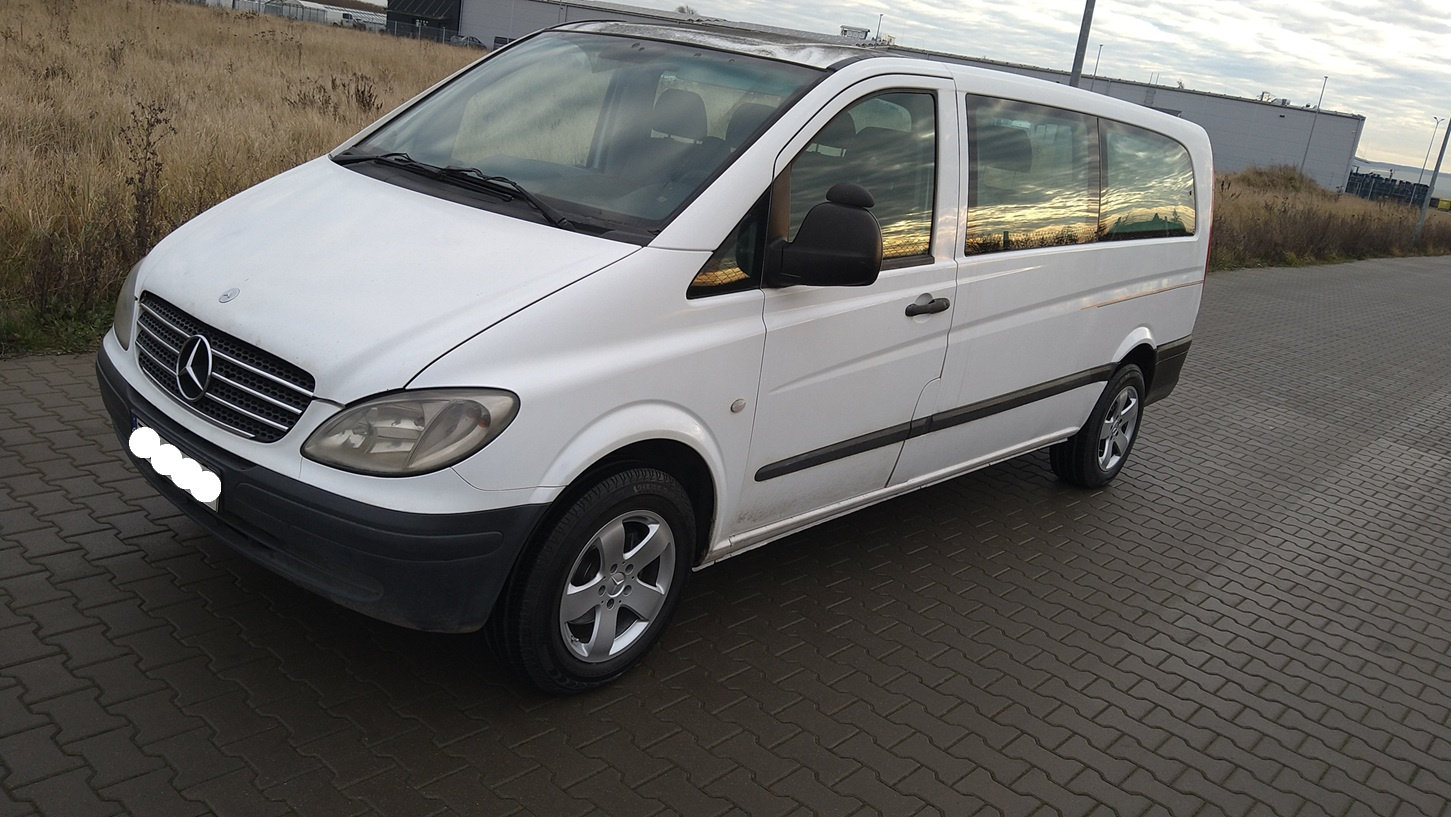 mercedes vito 2.2 cdi 2007r Extra long długi 6 osobowy - 2