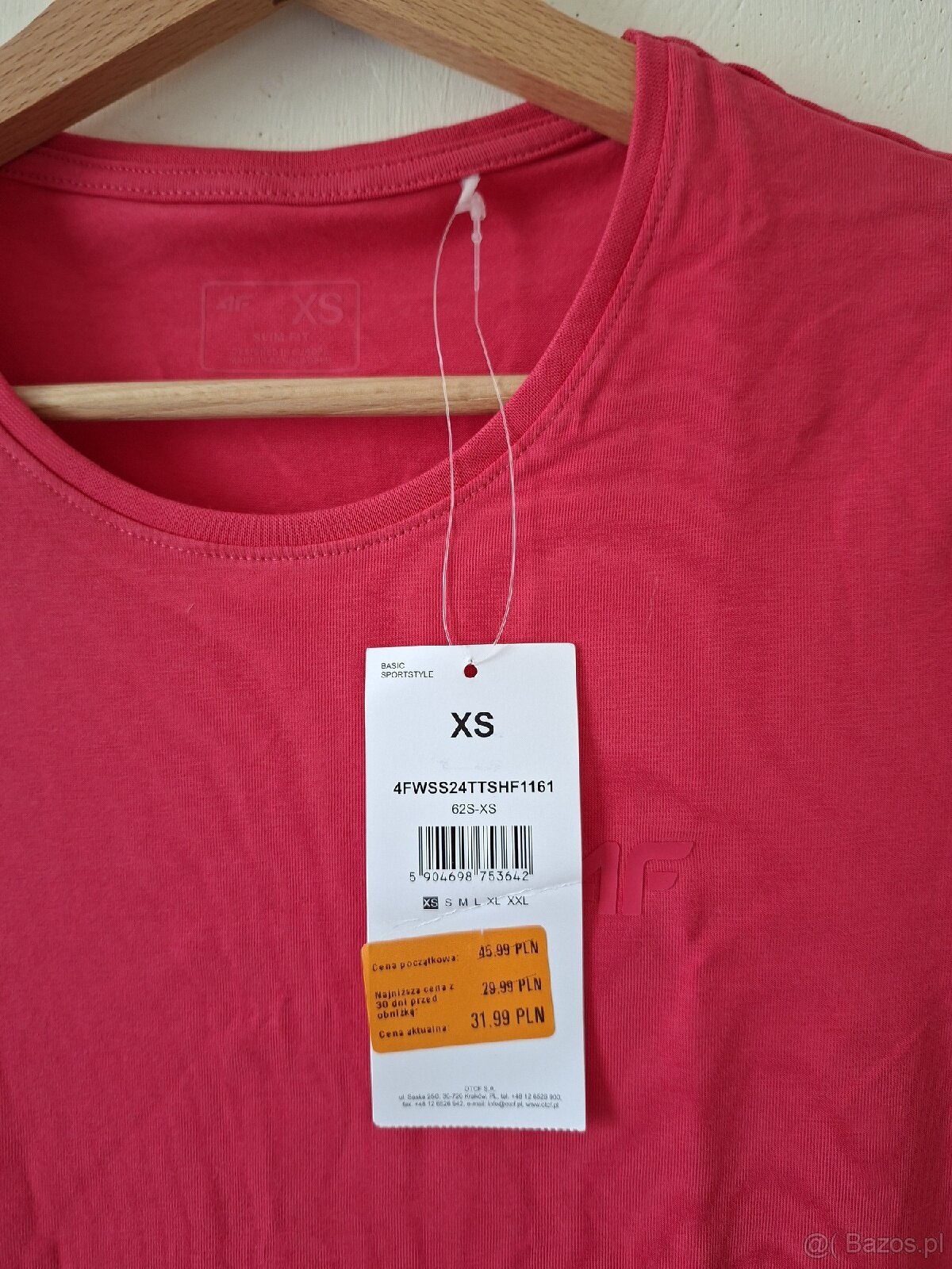Różowa koszulka t-shirt nowa - 2
