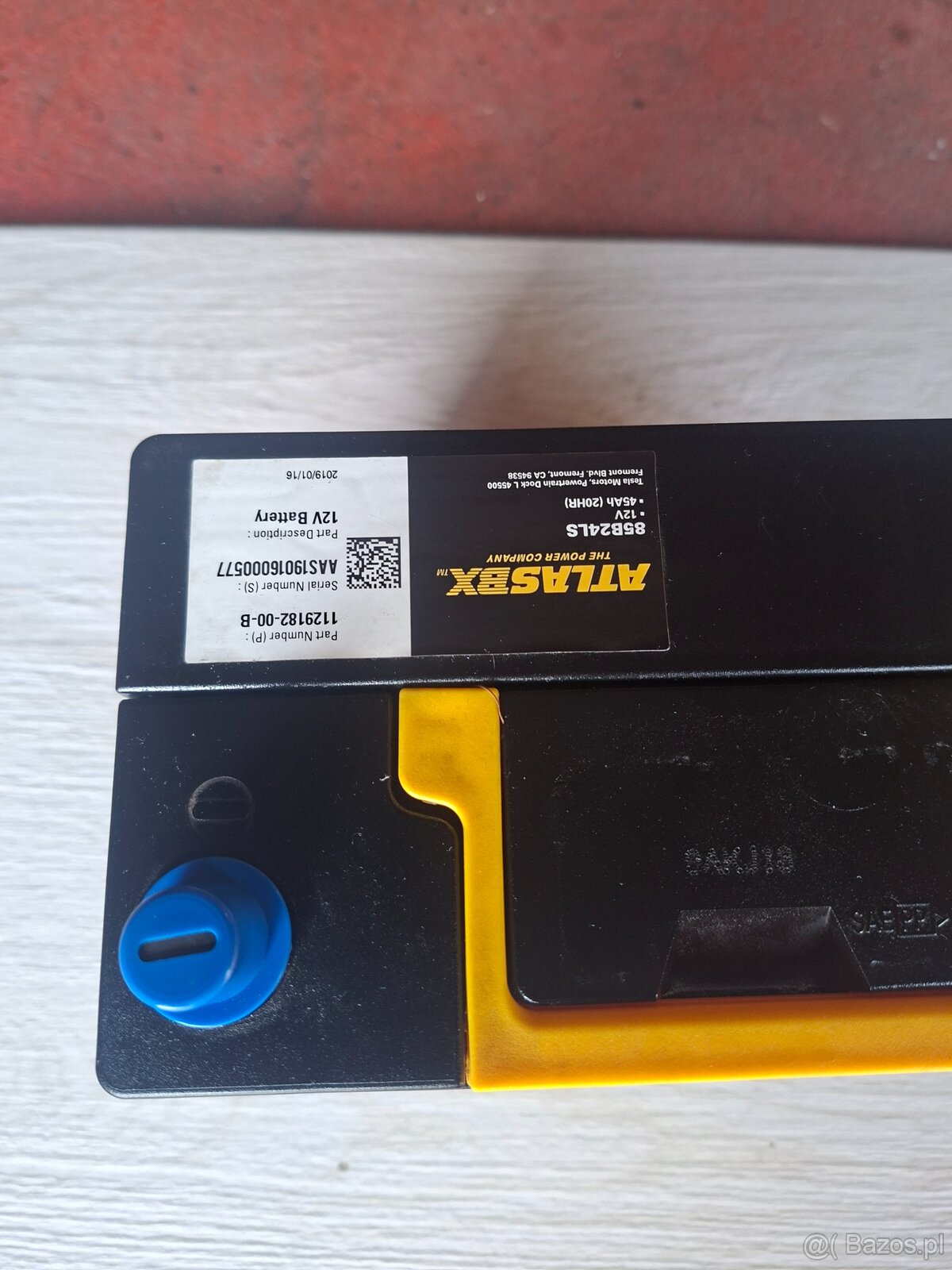 AtlasBX 85B24LS 17-24 Tesla Model 3 Y 12V Battery 45Ah OEM - 2