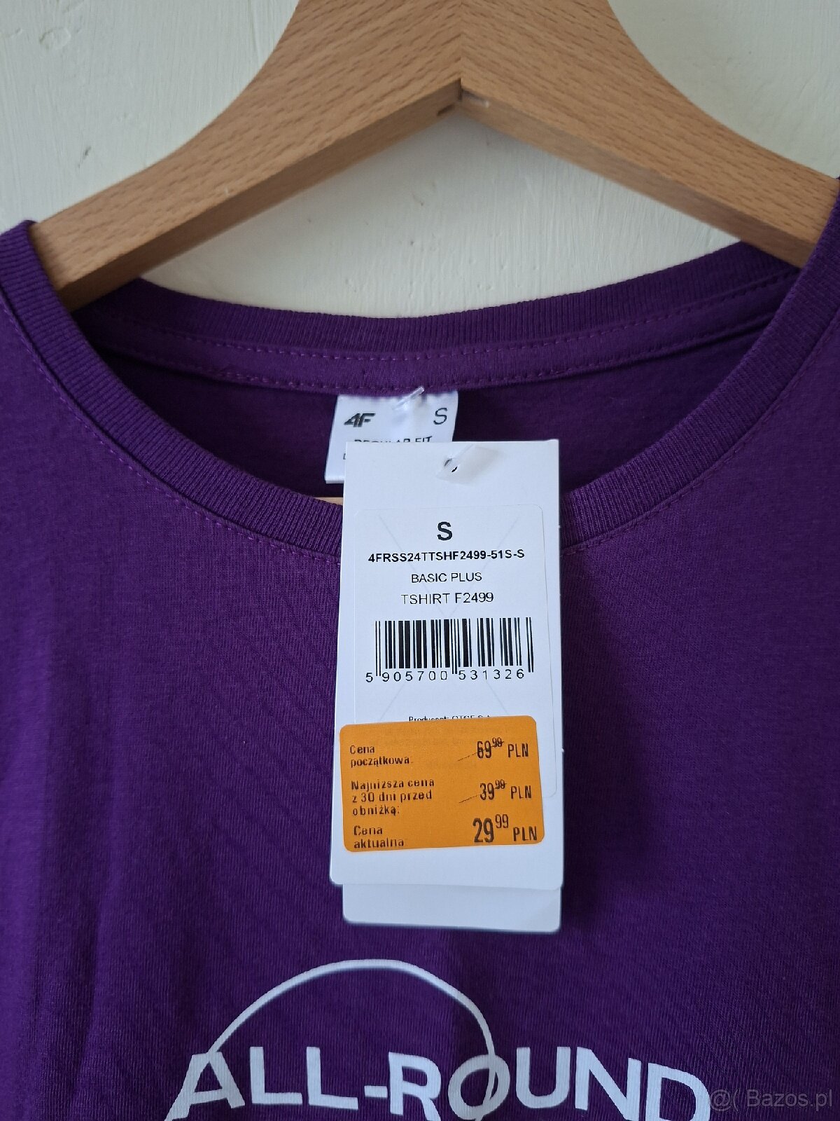 Nowy t-shirt fioletowy - 2