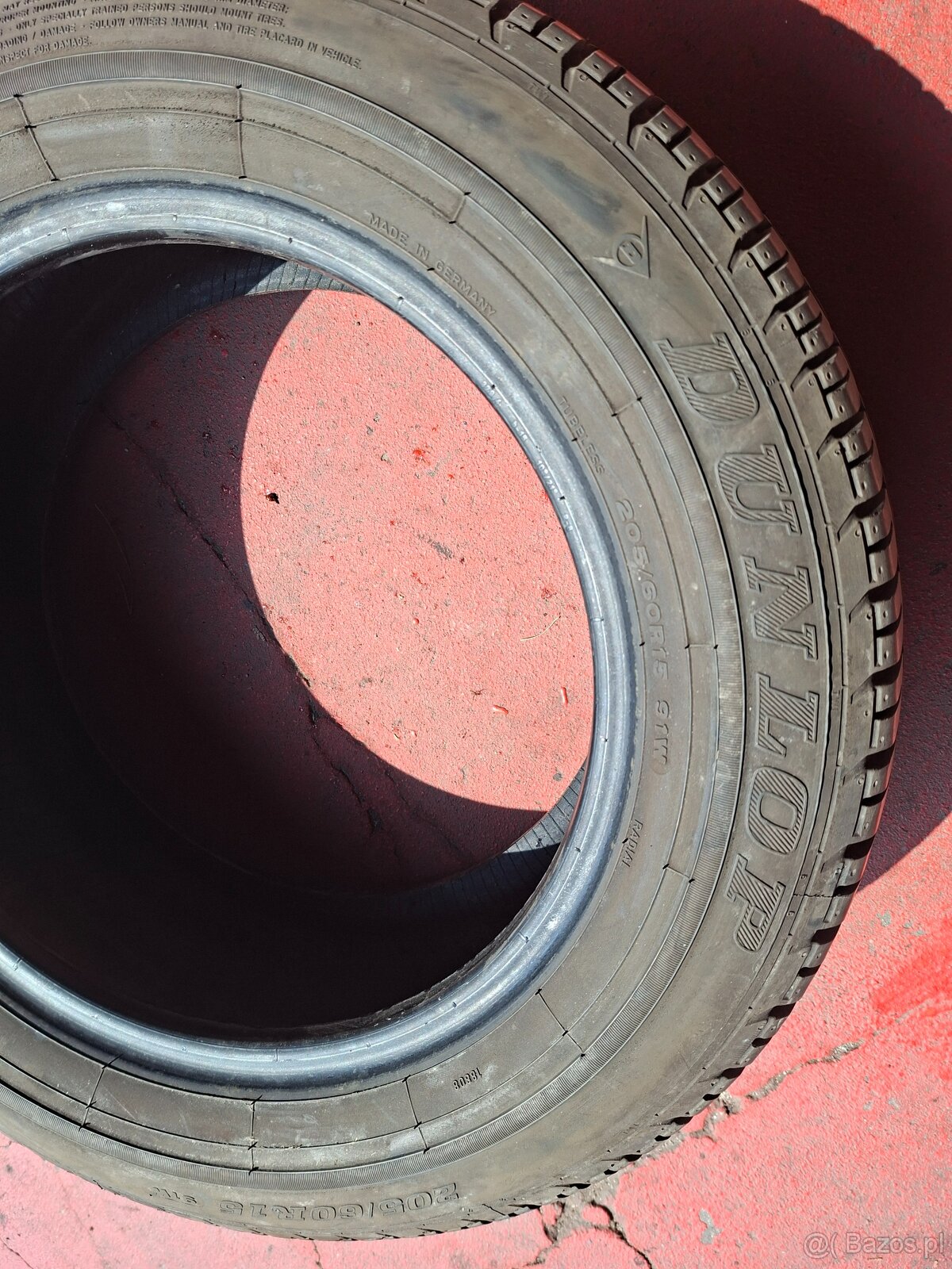 Opona DUNLOP 205/60/15 R 1 SZTUKA sport sp 200e 91 w nie uży - 2
