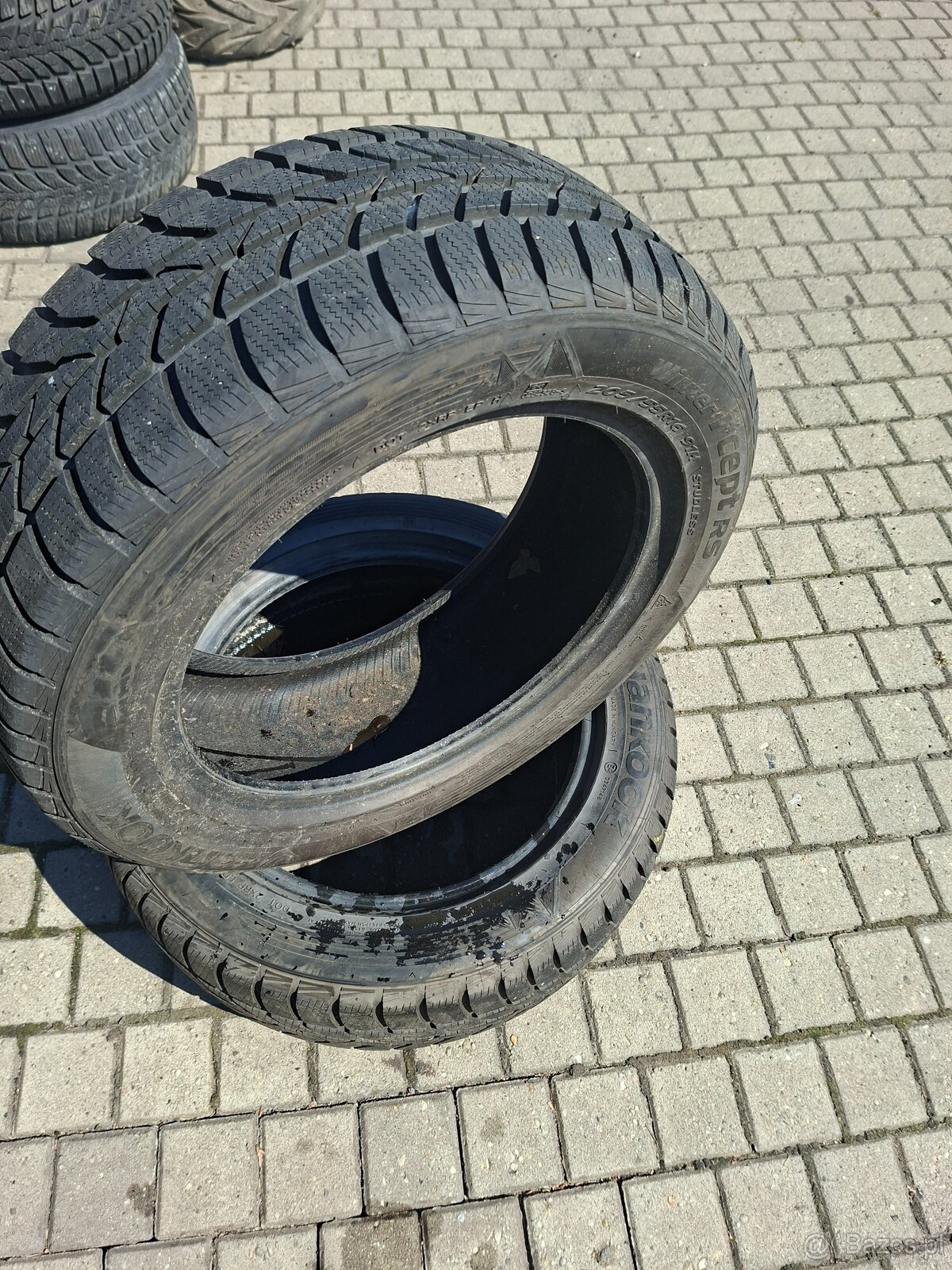 Opony 205/55/16 r HAMKOOK WINTERCEPT RS 91 h nie naprawiane - 2