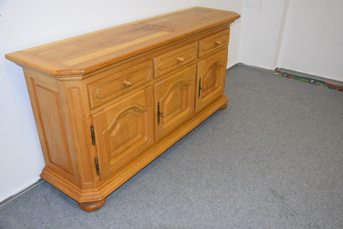 komoda z drewna dębowego - jak nowa - 2