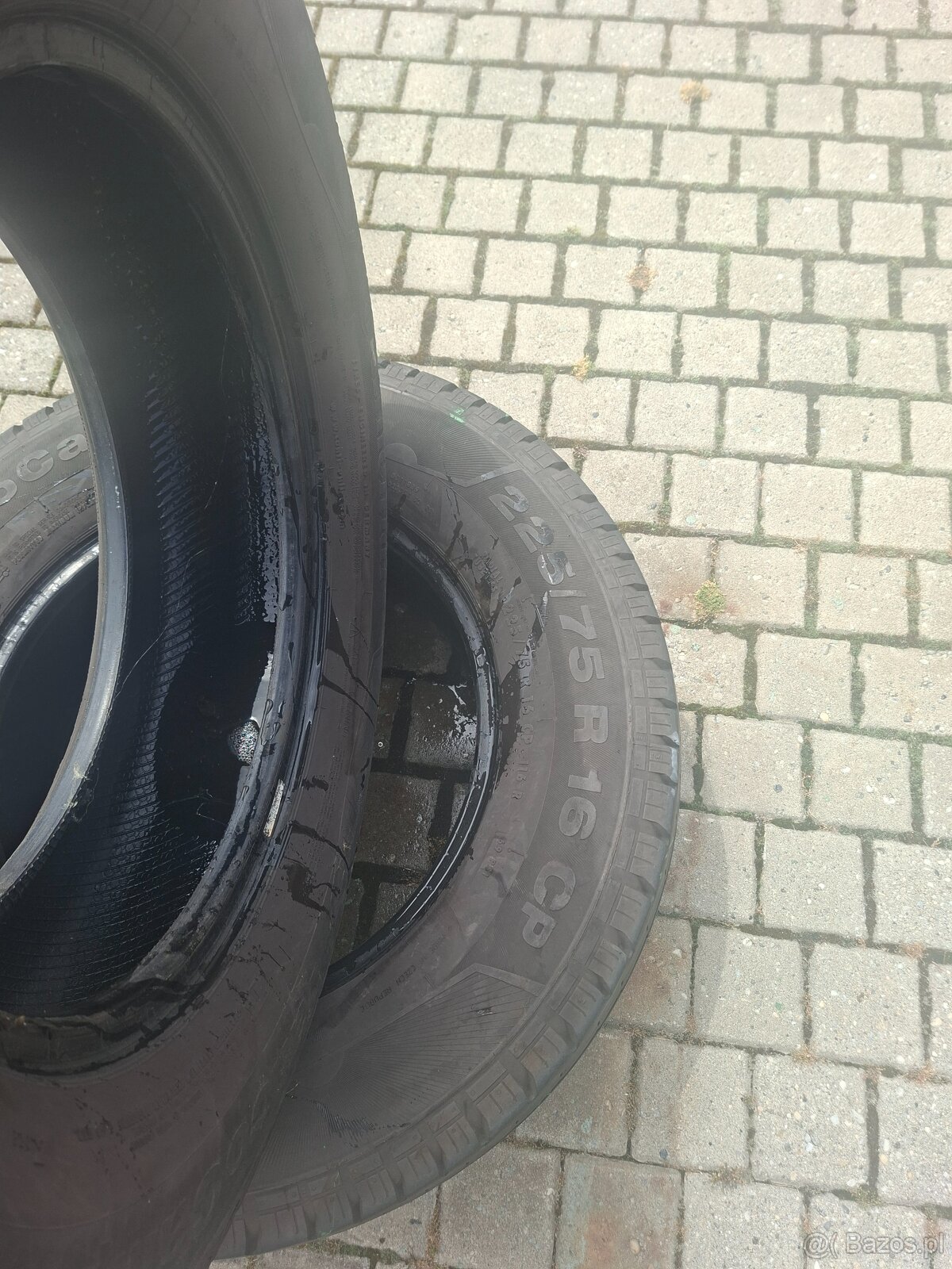Opony 225/75/16 c CONTINETAL VANKO CAMPER 116R nie naprawi - 2