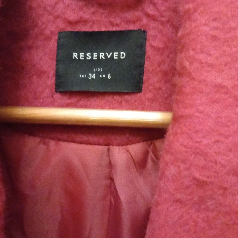 Różowy płaszczyk XS / 34 / 6·Bardzo dobry·Reserved - 2
