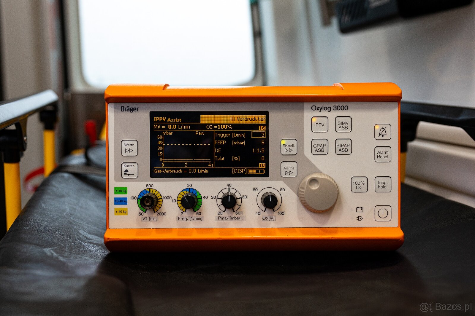 Wentylator plicny Dräger Oxylog 3000 - 2