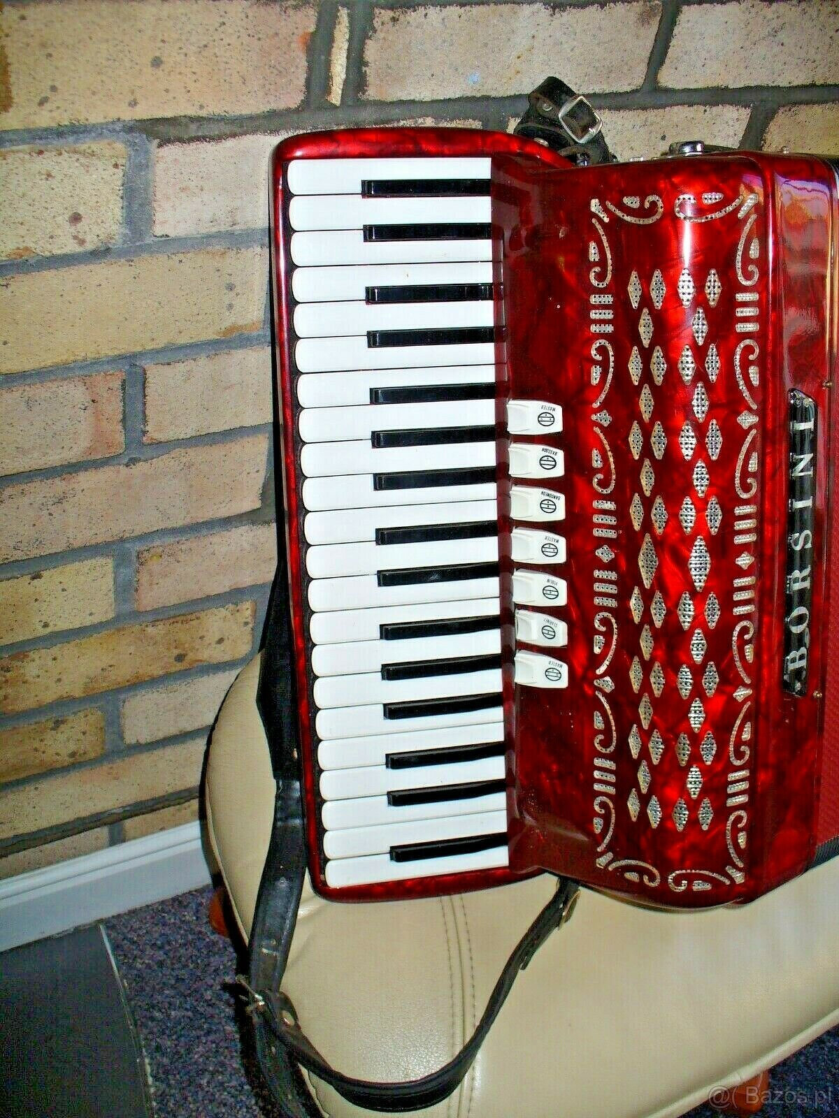 Akordeon fortepianowy Borsini 96 basowy. Akordeon fortepiano - 2