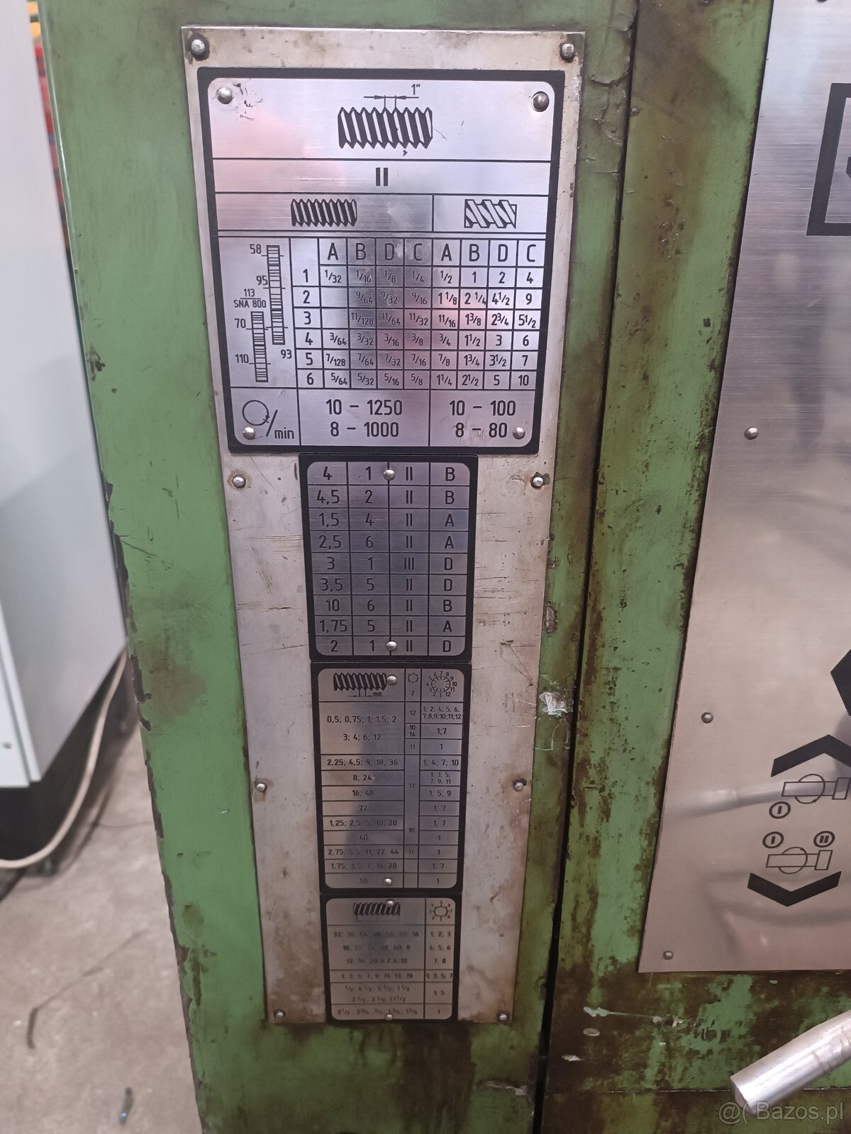 Tokarka SARO SPA8-2000 z uchwytem tokarskim 500 3-szczękowym - 2