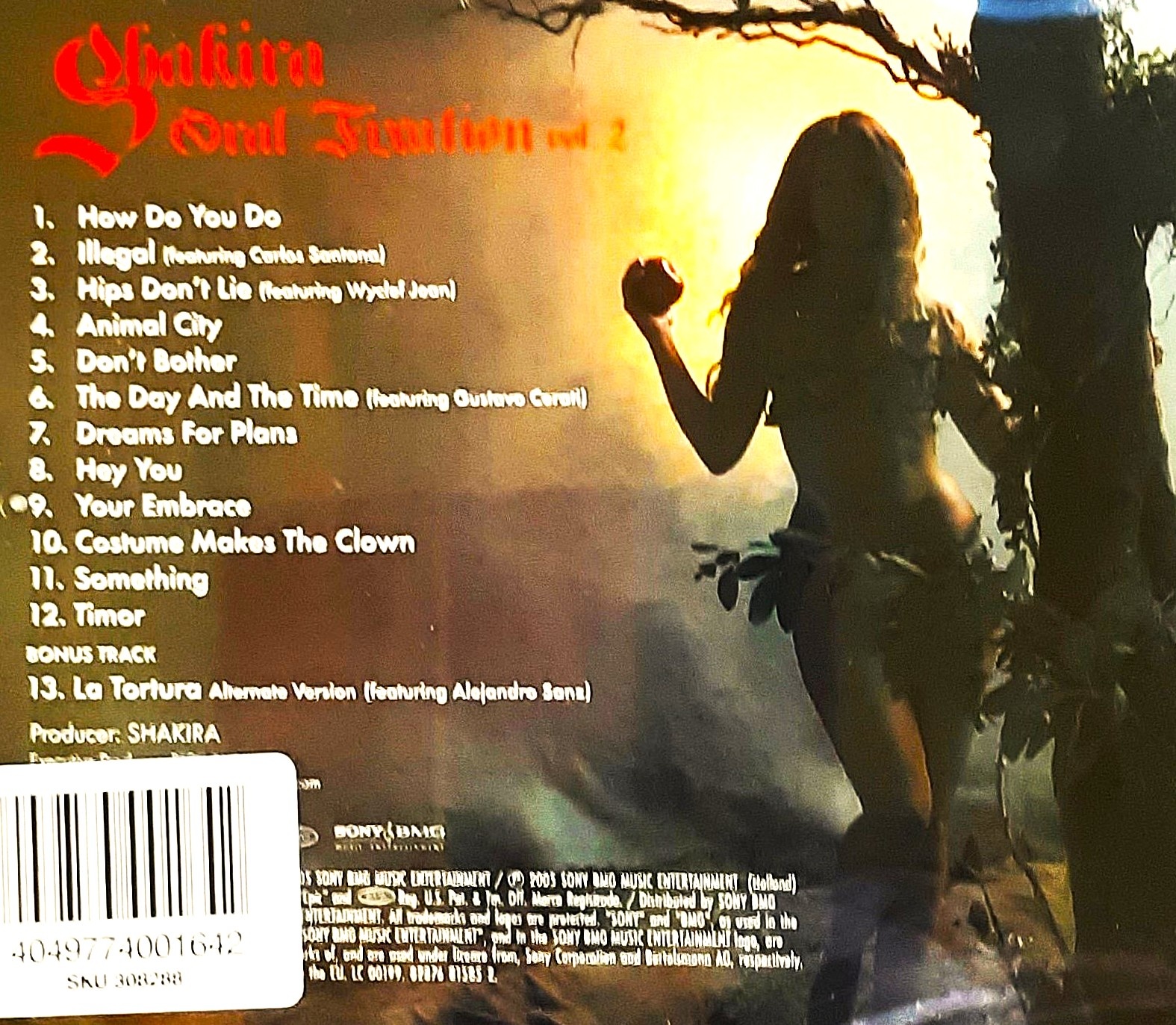 Polecam Wspaniały Album CD SHAKIRA -Album Oral Fixation Vol. - 2