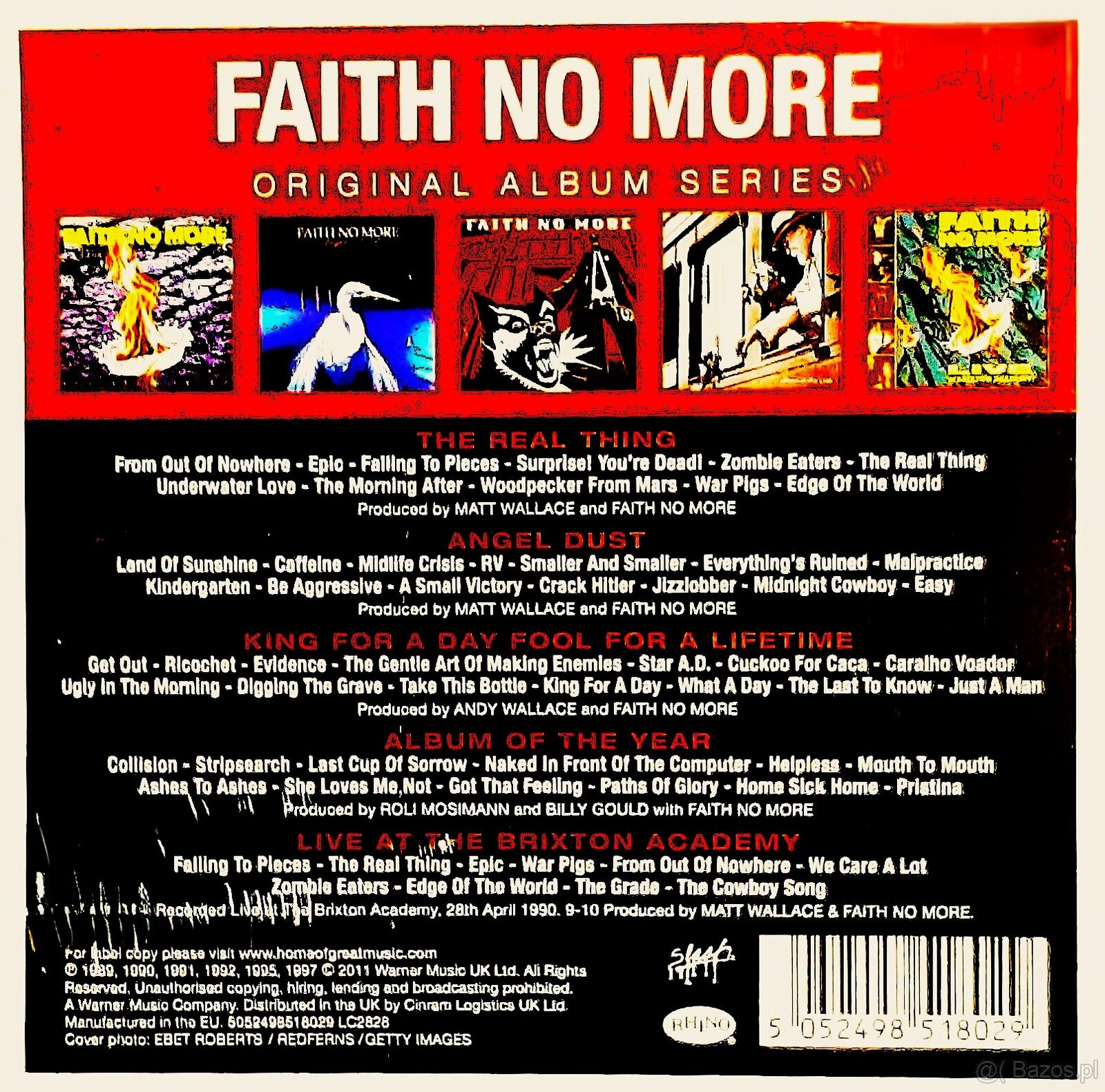 Polecam Zestaw 5 Płyt CD FAITH NO MORE 5 Albumów CD - 2