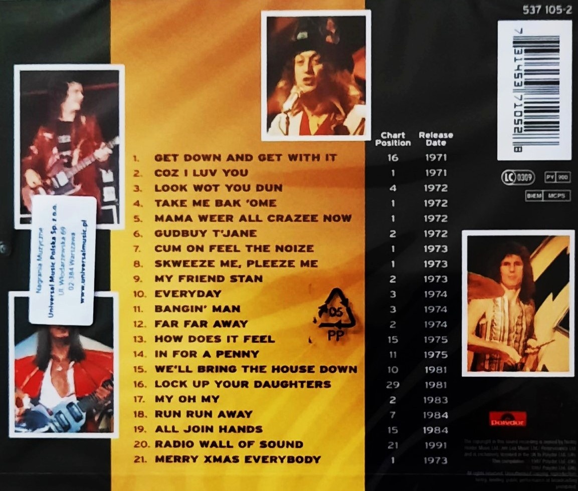 Polecam Album CD Kultowej grupy SLADE- Największe przeboje - 2