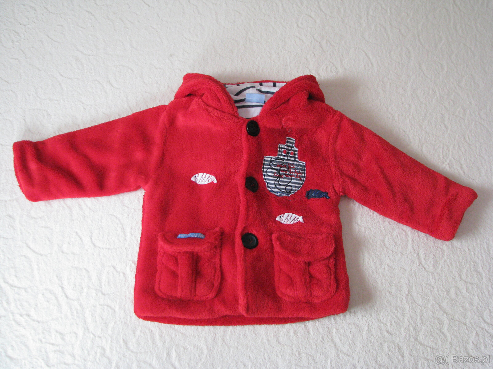 Pluszowa, wygodna kurtka – bluza dla dziewczynki 5.10.15, r - 2