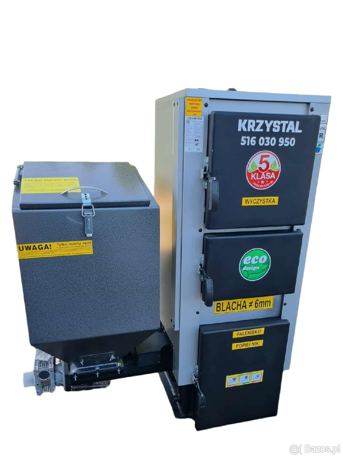 Kocioł Piec na eko groszek 20kW/180m2-Krzystal - 2