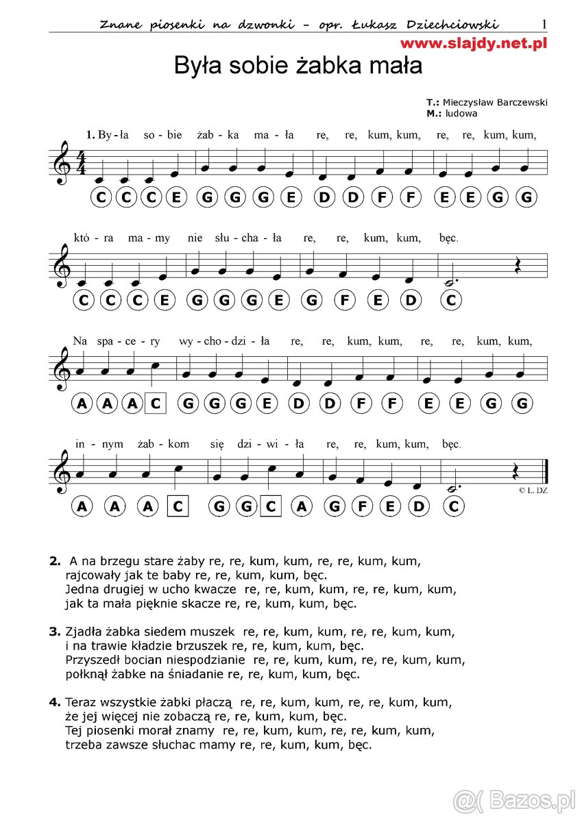 Nuty Piosenki na dzwonki - 31 piosenek, słowa, naklejki, mp3 - 2