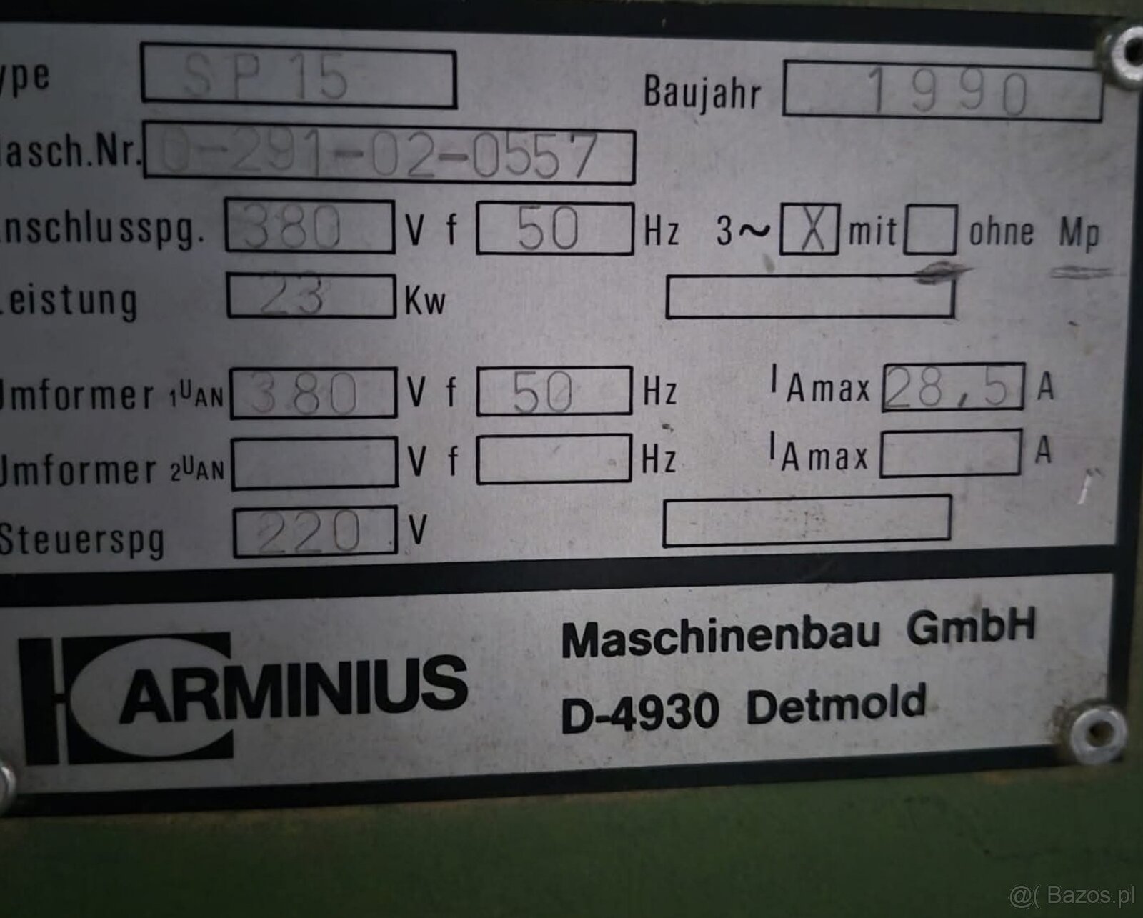 Szlifierka do krawędzi ARMINIUS SP 15 z powrotem LIGMATECH Z - 2