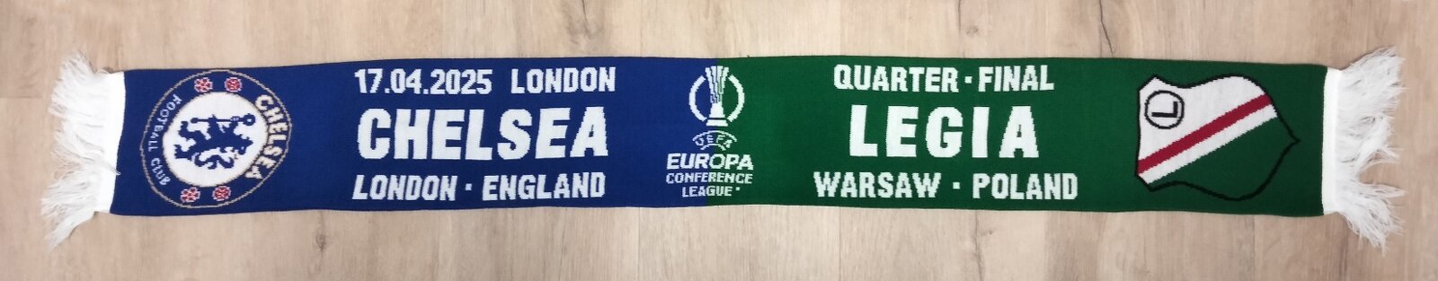 Szalik „Legia” Warszawa – „Chelsea ” Londyn 2025 04 10 - 2
