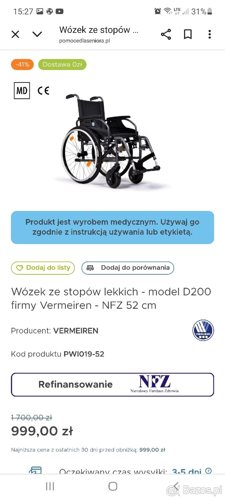 Wózek inwalidzki - 2