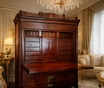Oryginalna sekretera Biedermeier - 2