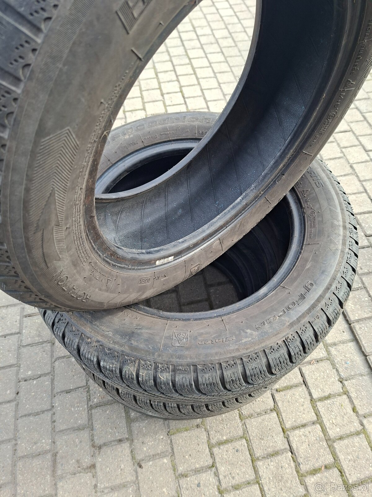 opony 185/65/15 r BFGOORICH 885 m+s nie naprawiane zakładamy - 2