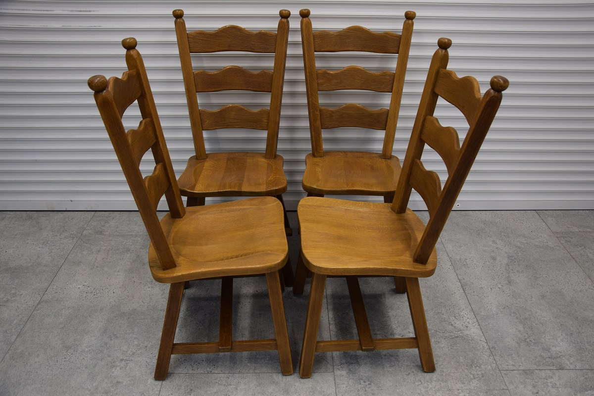 krzesła dębowe 4 sztuki - jak nowe - 2