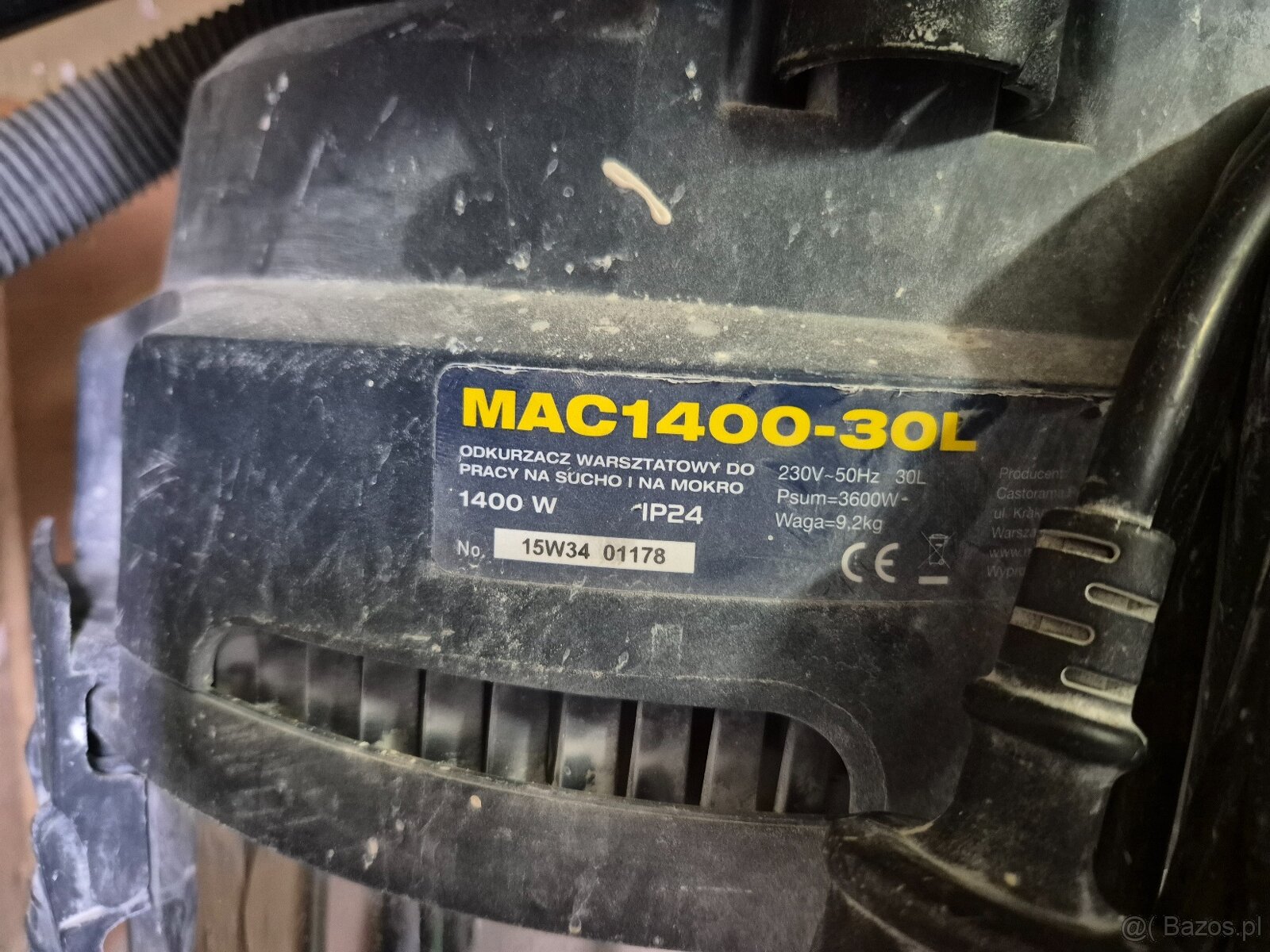 Syndyk sprzeda odkurzacz warsztatowy MAC 1400W - 2