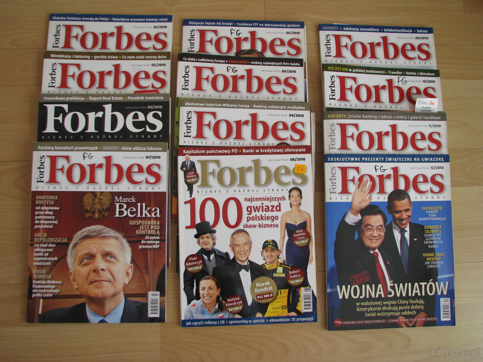 Forbes – miesięcznik 2010, 2015 i Forbes Life 2015r - 2