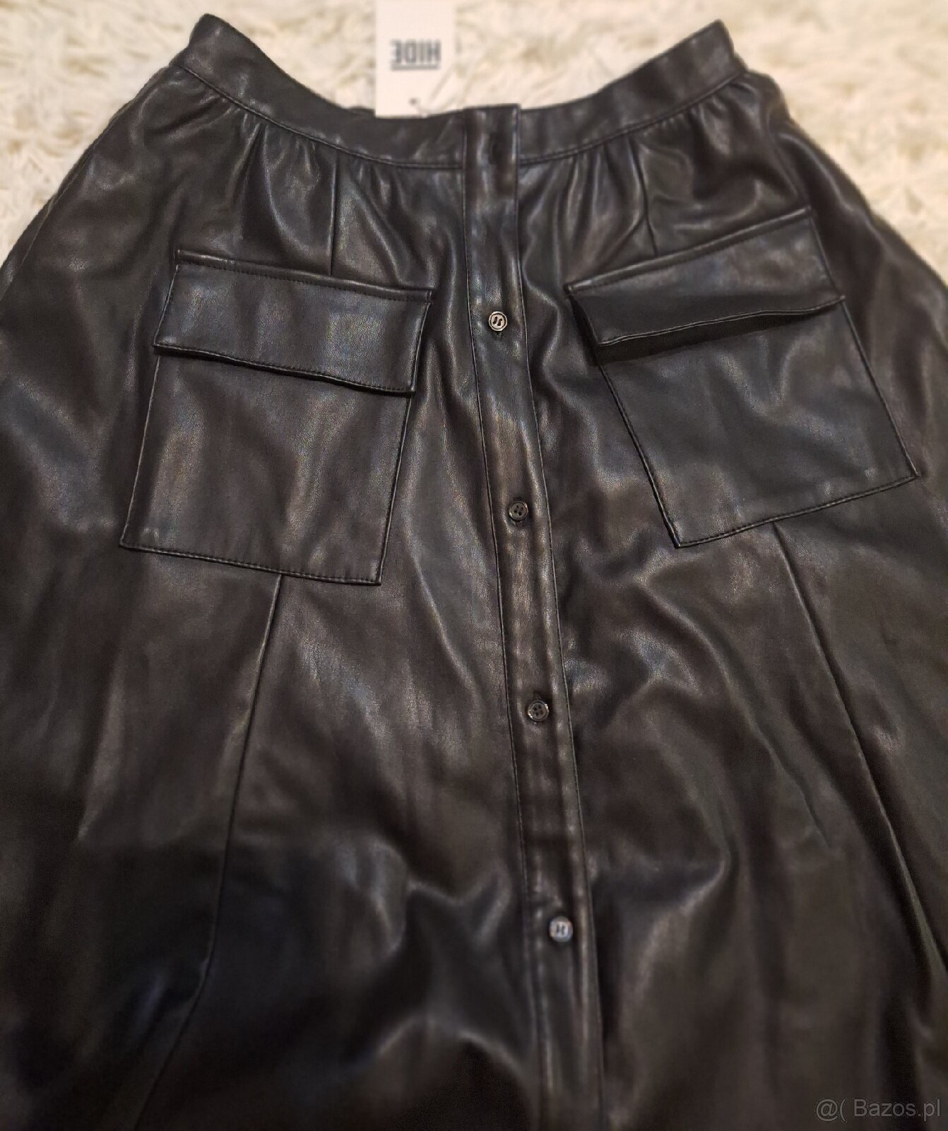 Spódnica z koła ekologiczna skóra. - 2