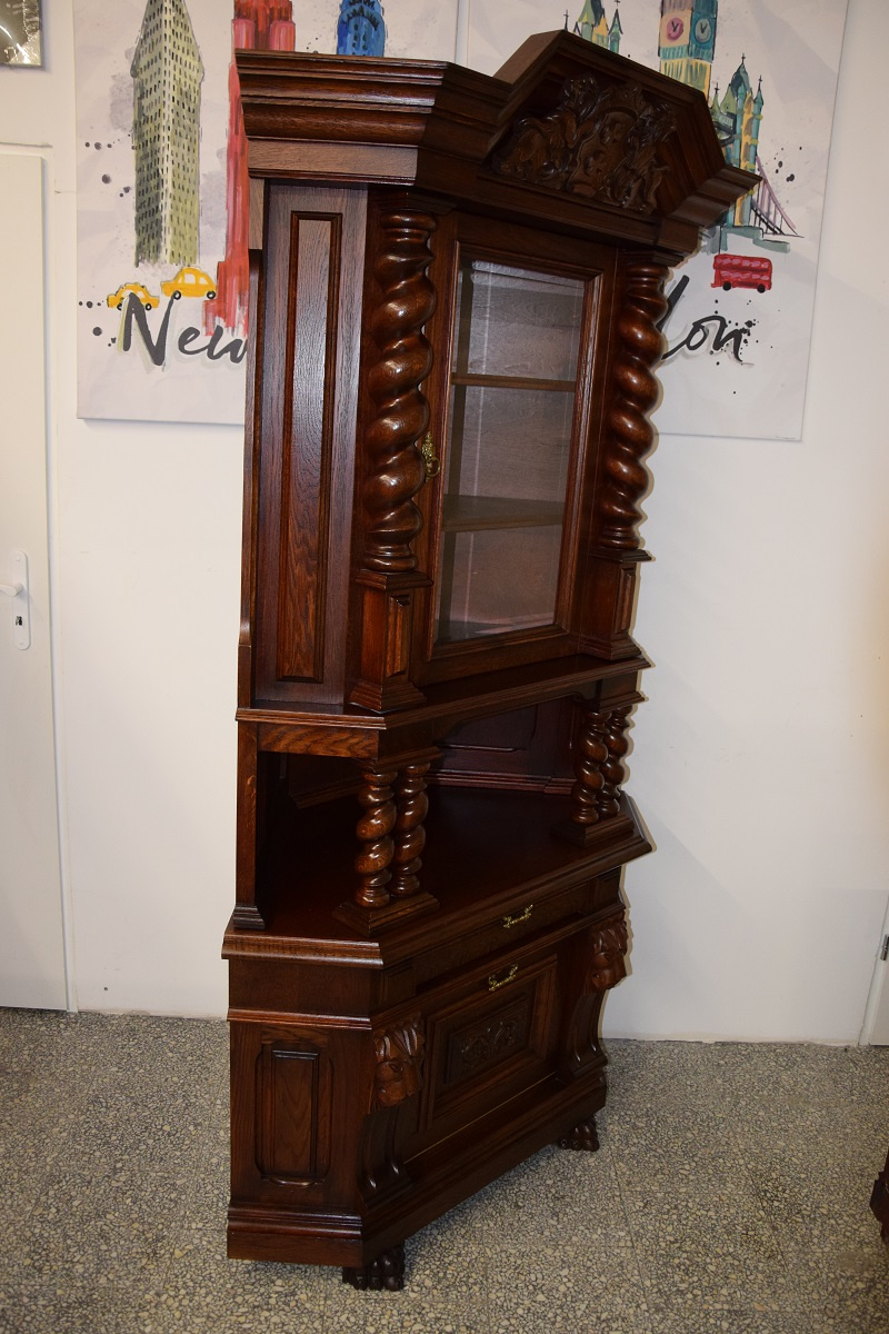 witryna narożna - meble gdańskie - stan idealny - 2