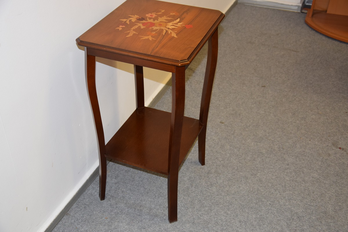 stolik kawowy z intersją - jak nowy - 2