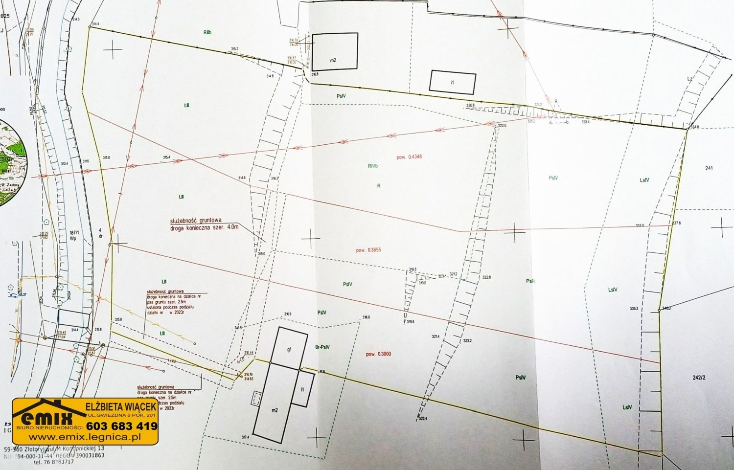 3 działki budowlane w Wojcieszowie - różne wielkości - 2