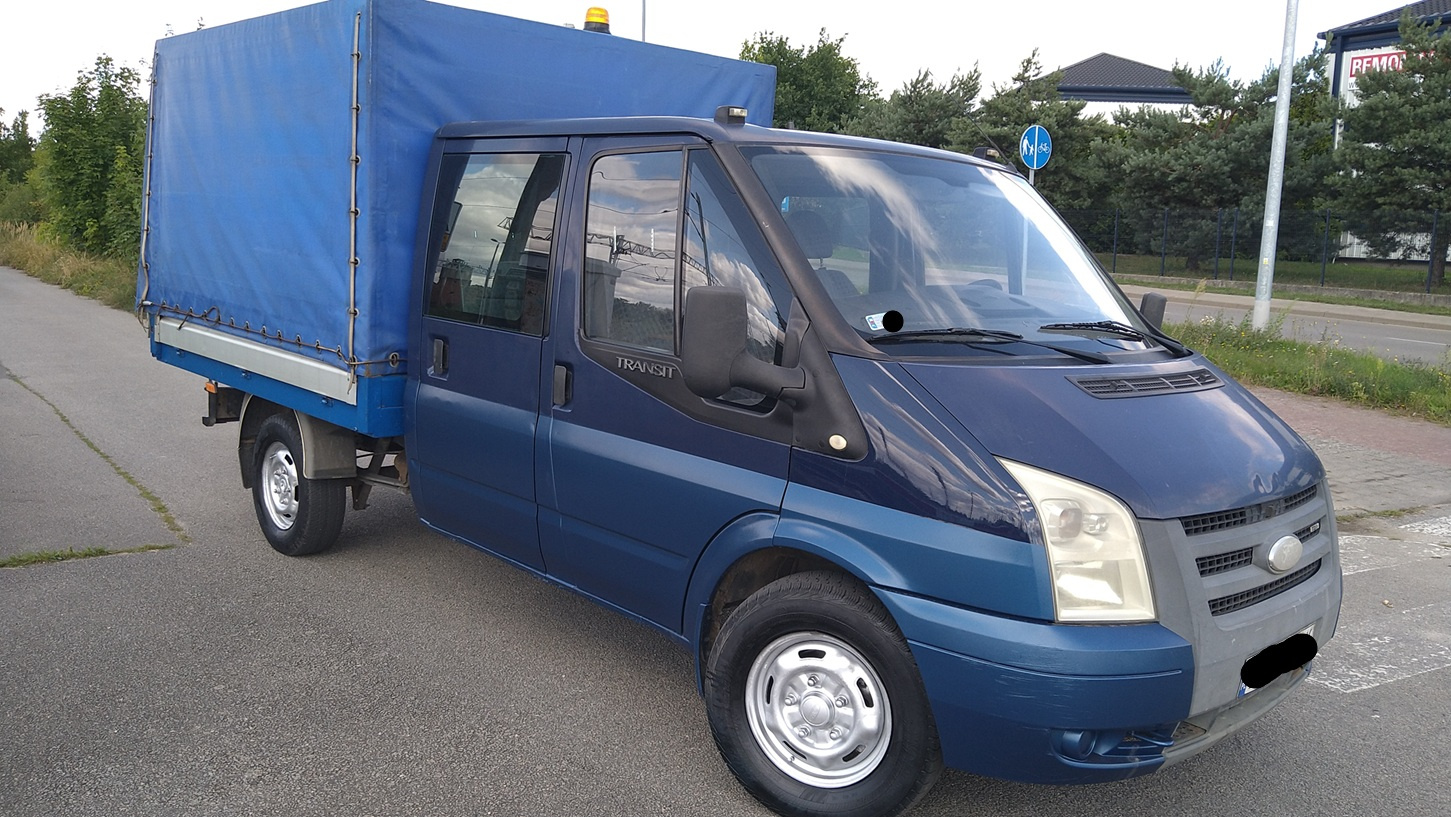 ford transit 2008r skrzynia plandeka - 2