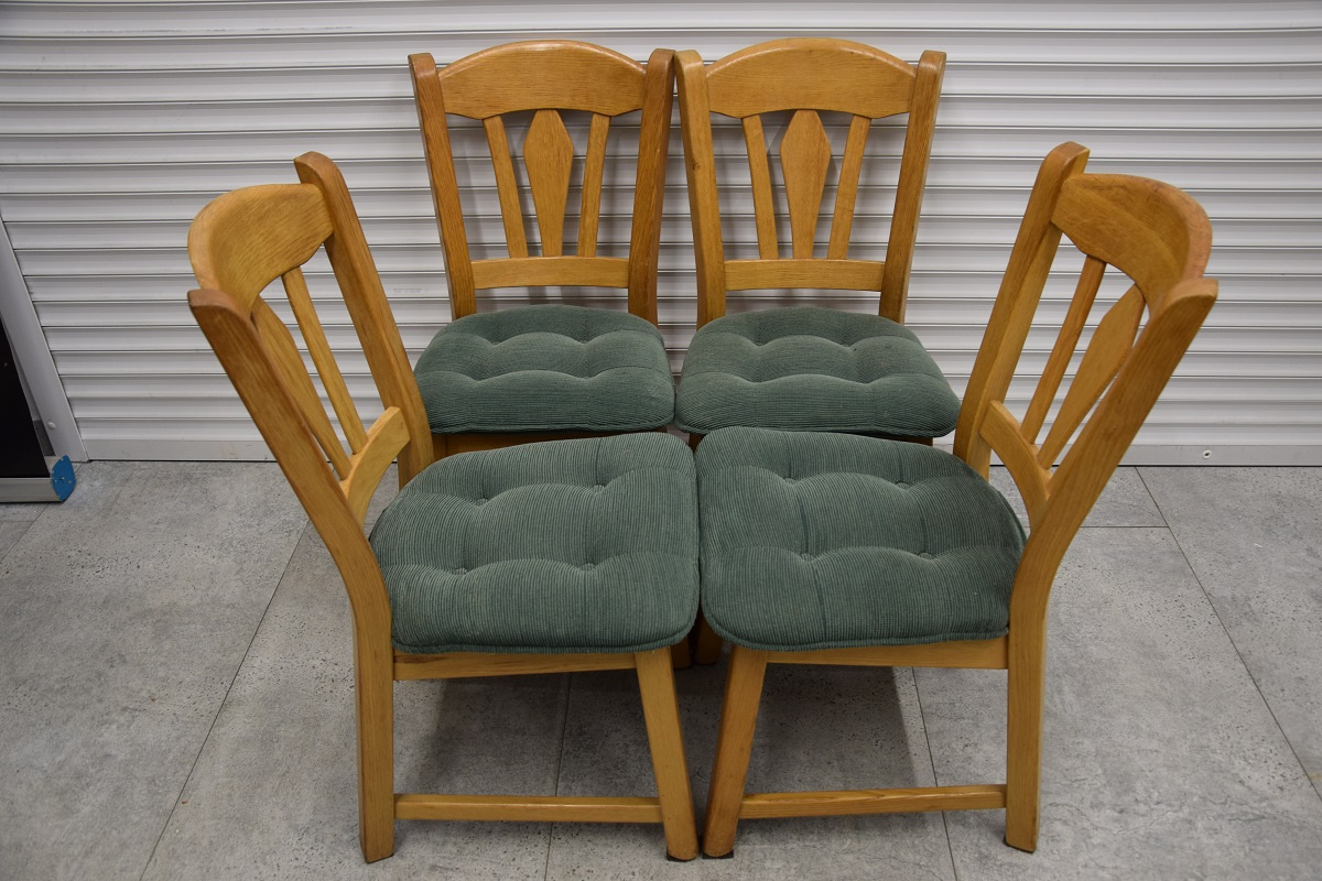 krzesła dębowe 4 sztuki - jak nowe - 2