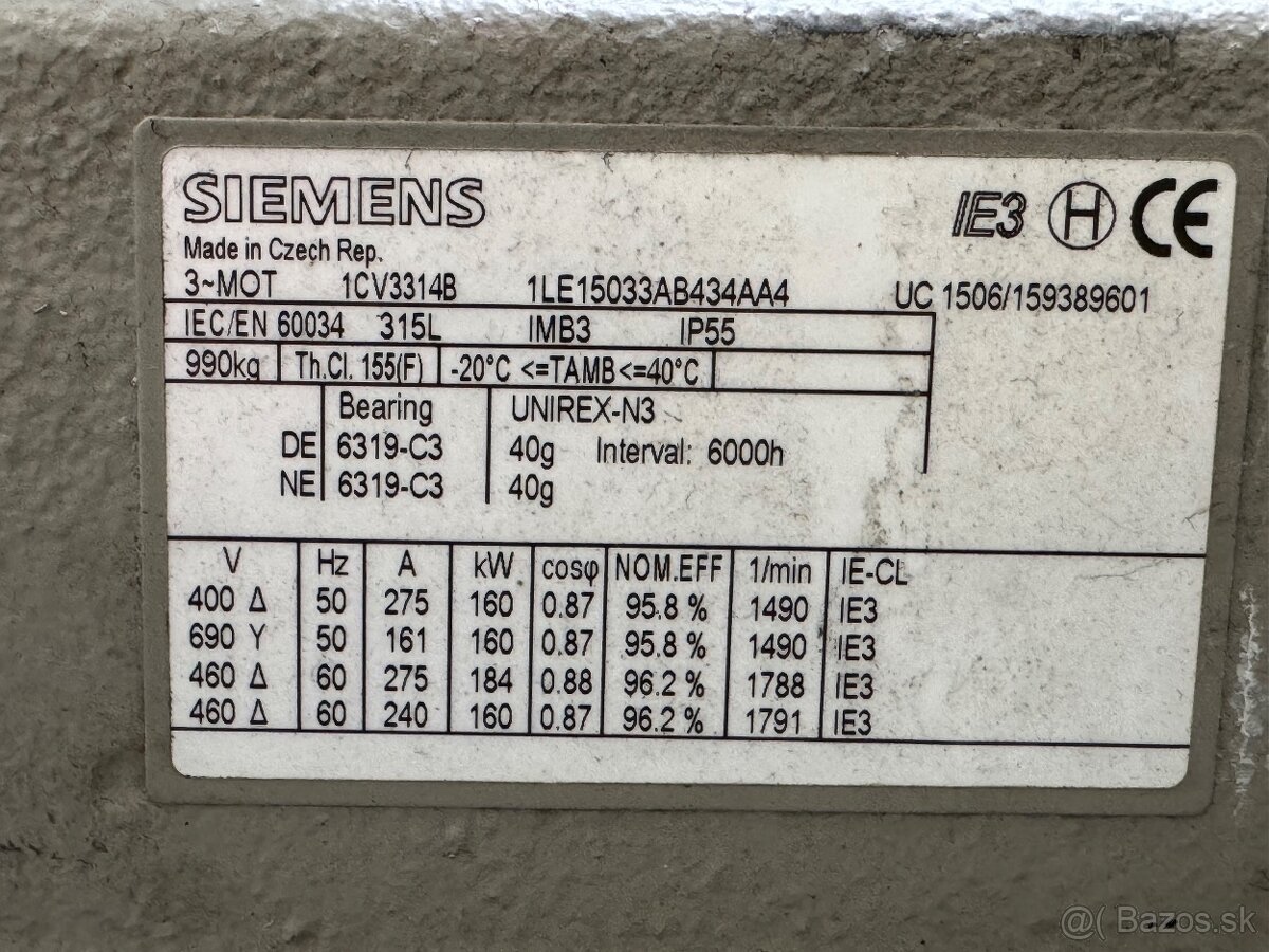 silnik elektryczny Siemens 160 kW - 2