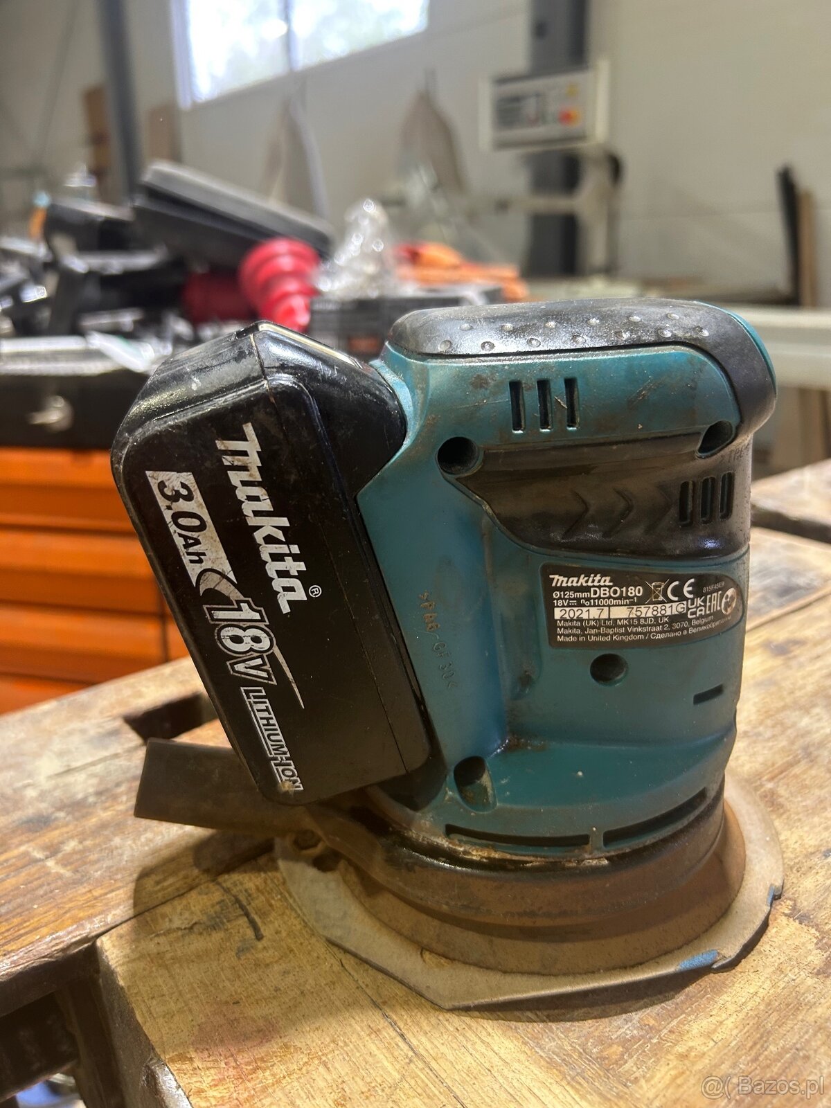 Akumulatorowa szlifierka mimośrodowa Makita DBO180Z - 2