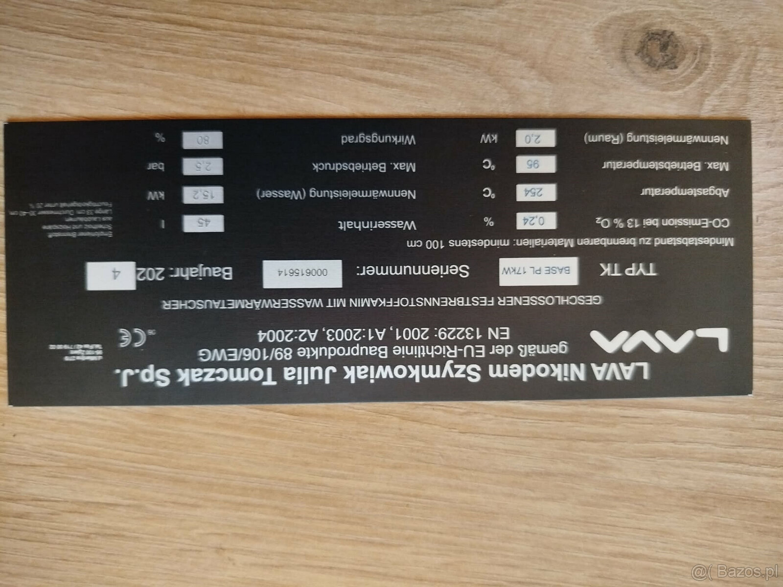 używany kominek z płaszczem wodnym Lava Base PL 17 kW - 2