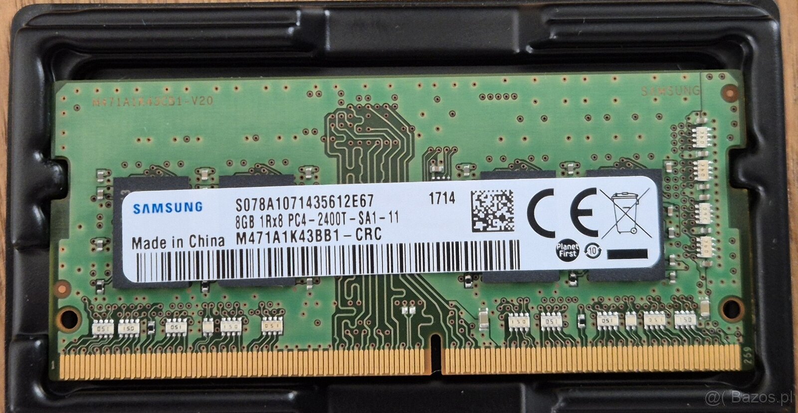 Pamięć RAM Samsung 8GB DDR4 2400MHz SO-DIMM M471A1K43BB1-CRC - 2