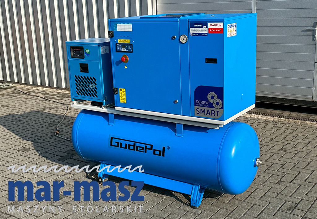 Sprężarka śrubowa GUDEPOL typ SMART-3G 11/10 zbiornik 500l - 2