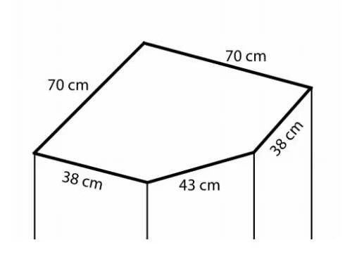 Wisząca szafa narożna / nadstawka - 2