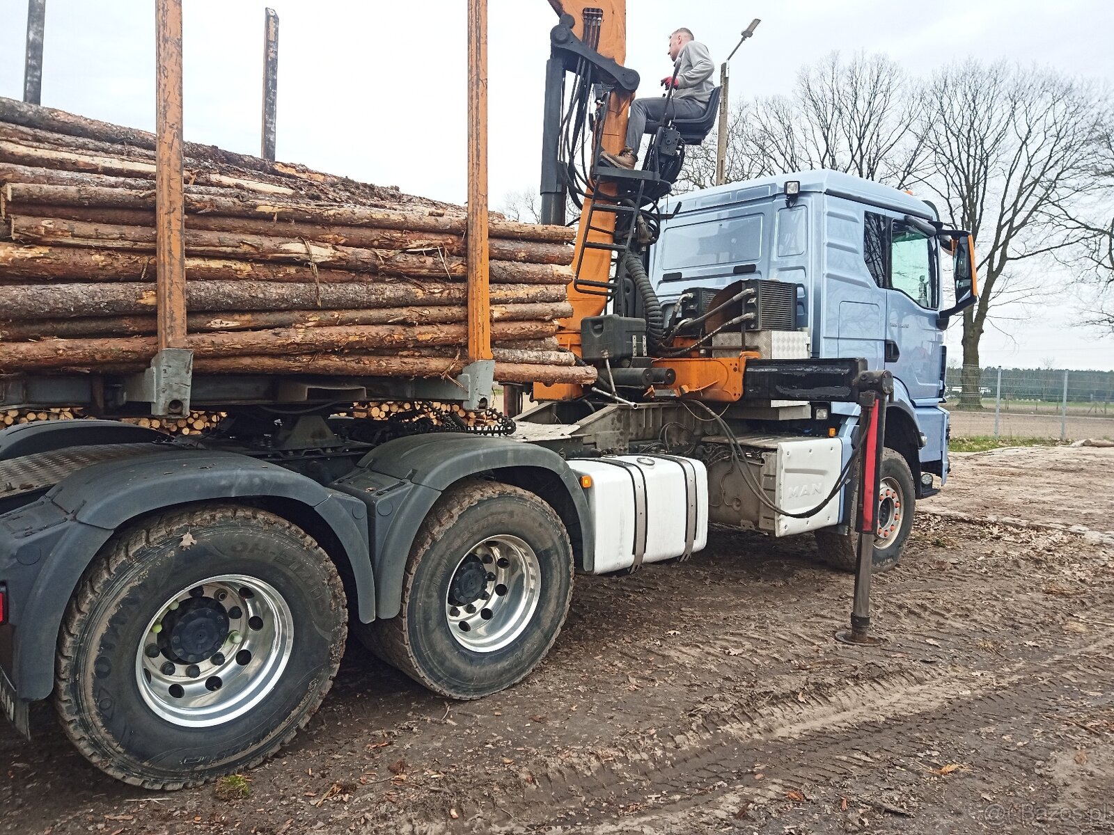 MAN TGS 33.510 6x4 Drewna lasu Umikov Epsilon 250z - 2