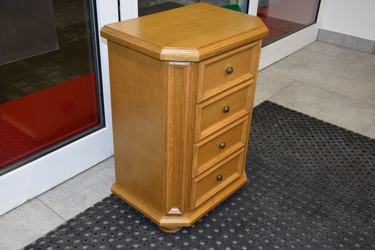 komoda dębowa z szufladami - jak nowa - 2