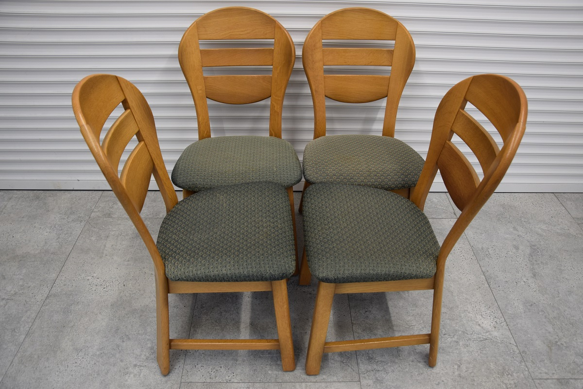 krzesła dębowe 4 sztuki - jak nowe - 2