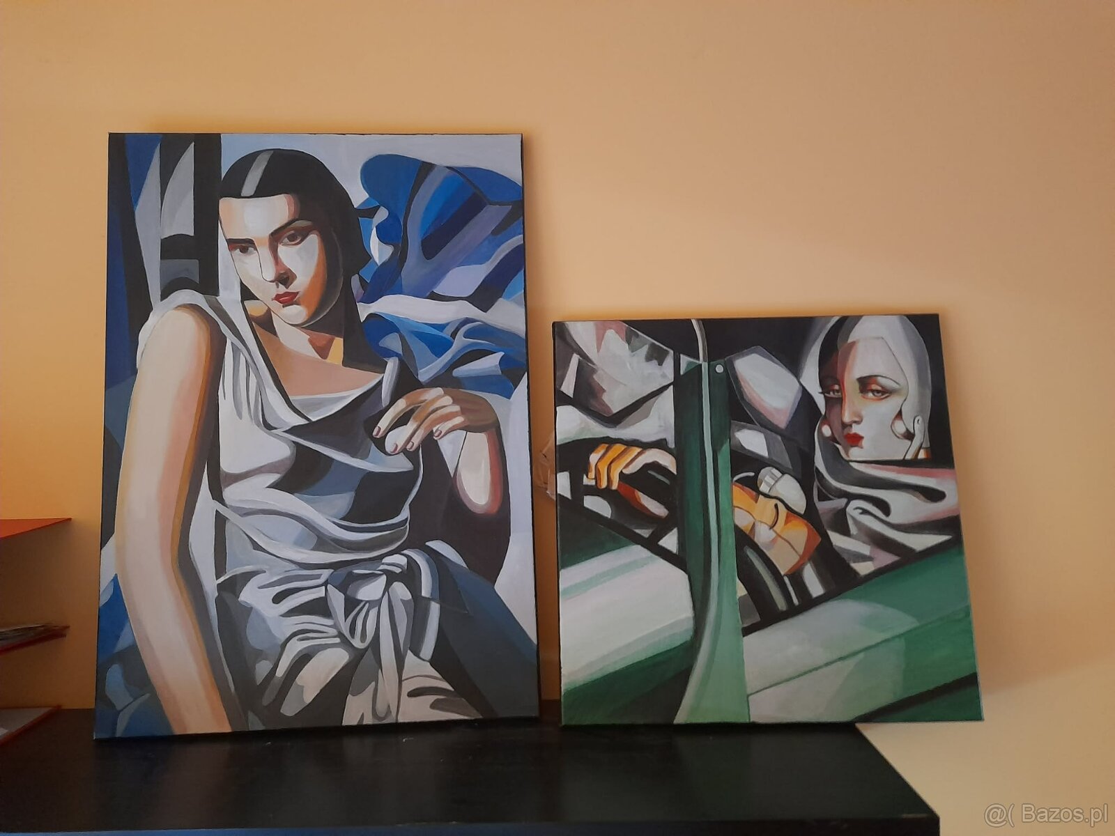 Sprzedam obraz Tamara Łempicka- z chustą - 2