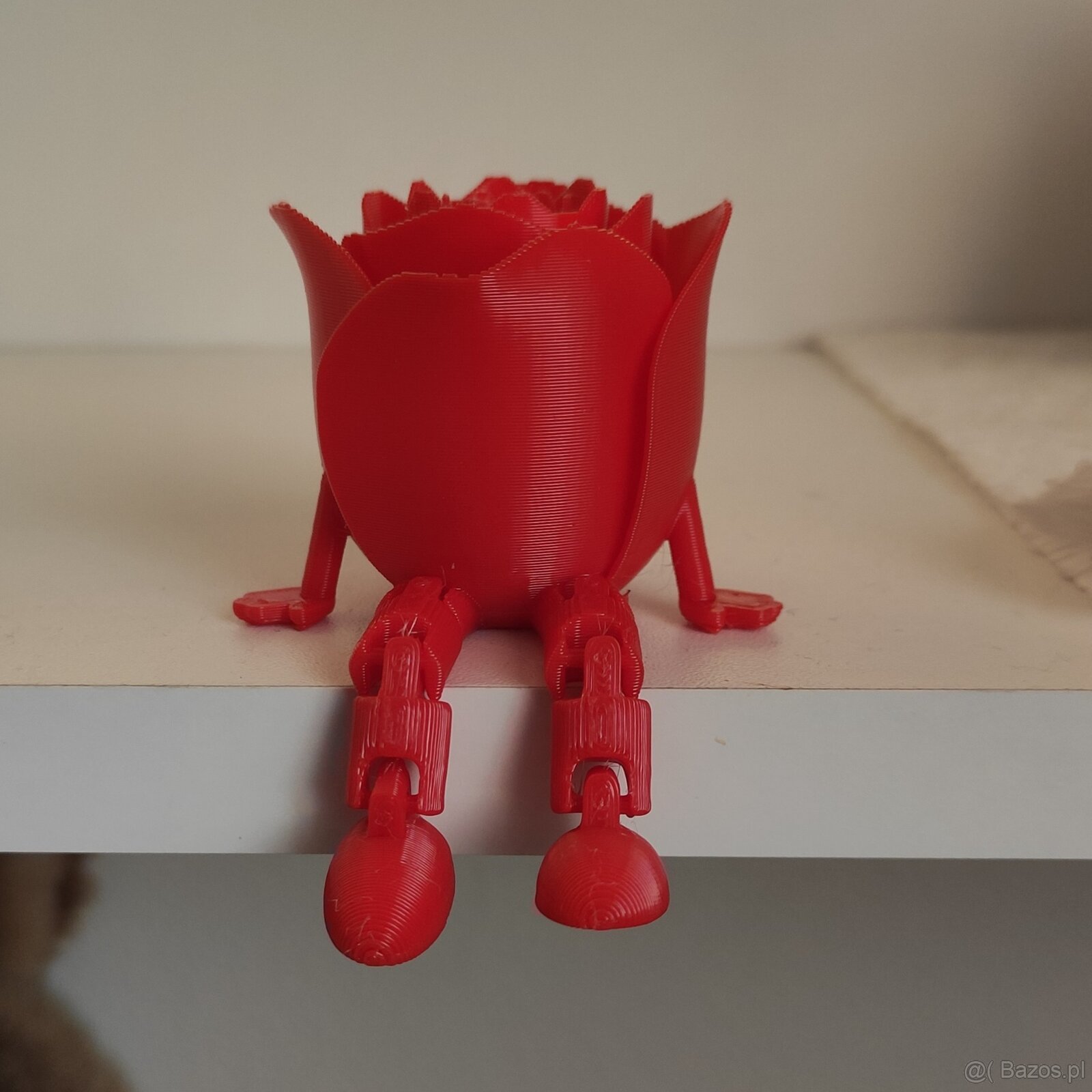 Siedząca różyczka z druku 3D – oryginalna dekoracja - 2