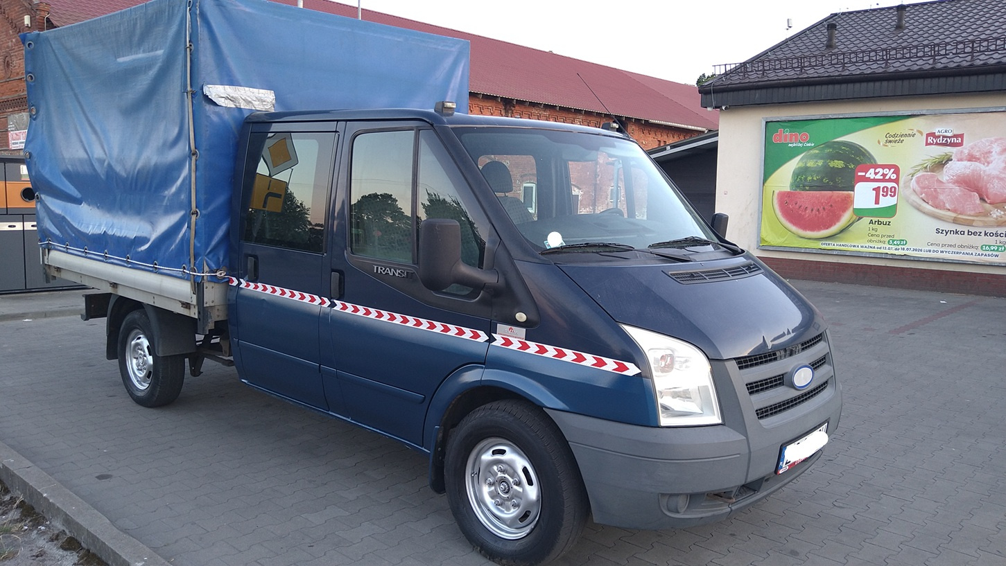 ford transit skrzynia plandeka doka 2010r - 2