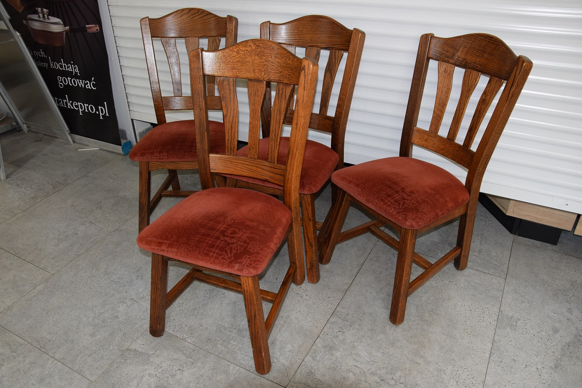 krzesła z drewna dębowego - super stan - 2