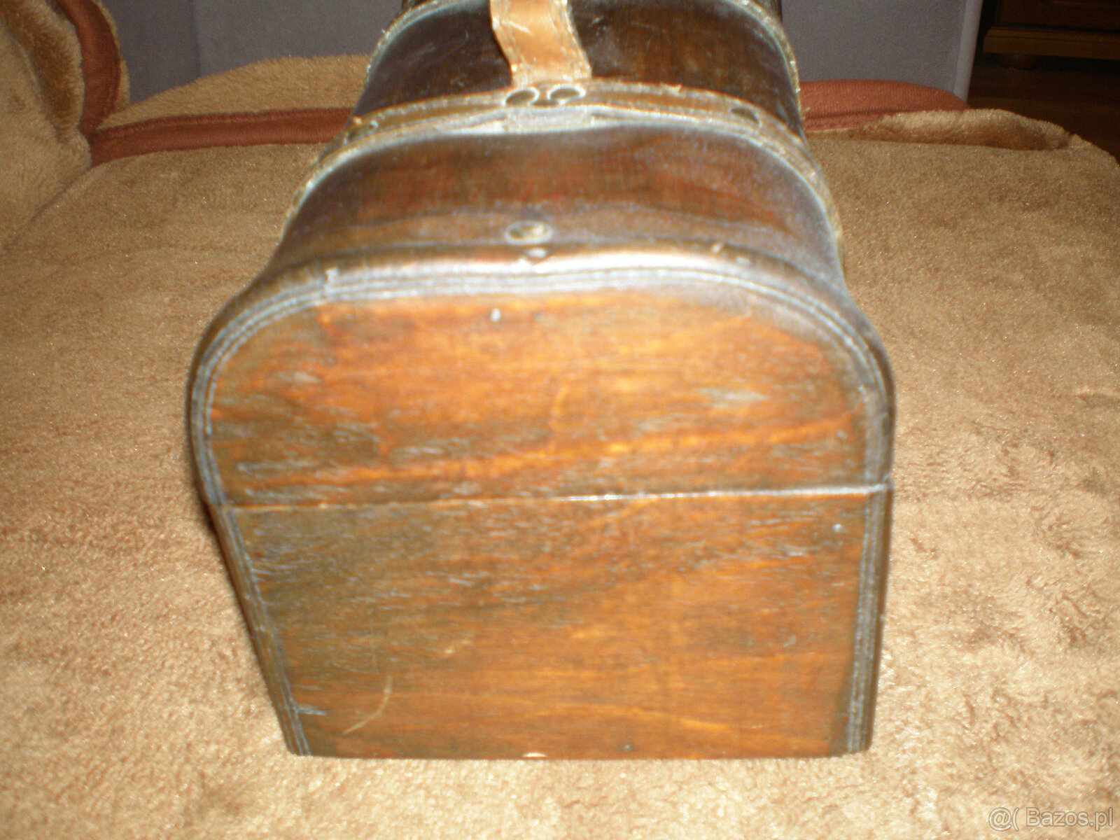 Sprzedam drewniany kuferek na alkohol, używany, wymiary, sze - 2