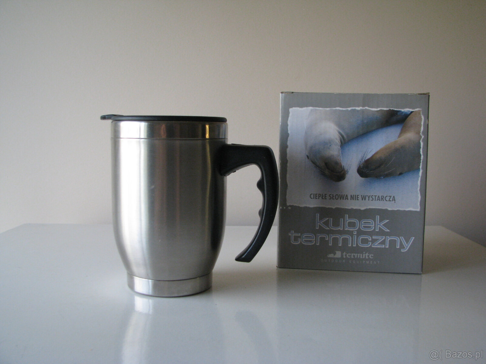 Stalowy kubek termiczny Termite z pokrywką - 2