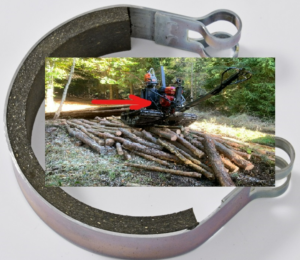 ŻELAZNY KOŃ Pasek hamulca wciągarki Husqvarna, Johnsered itp - 2