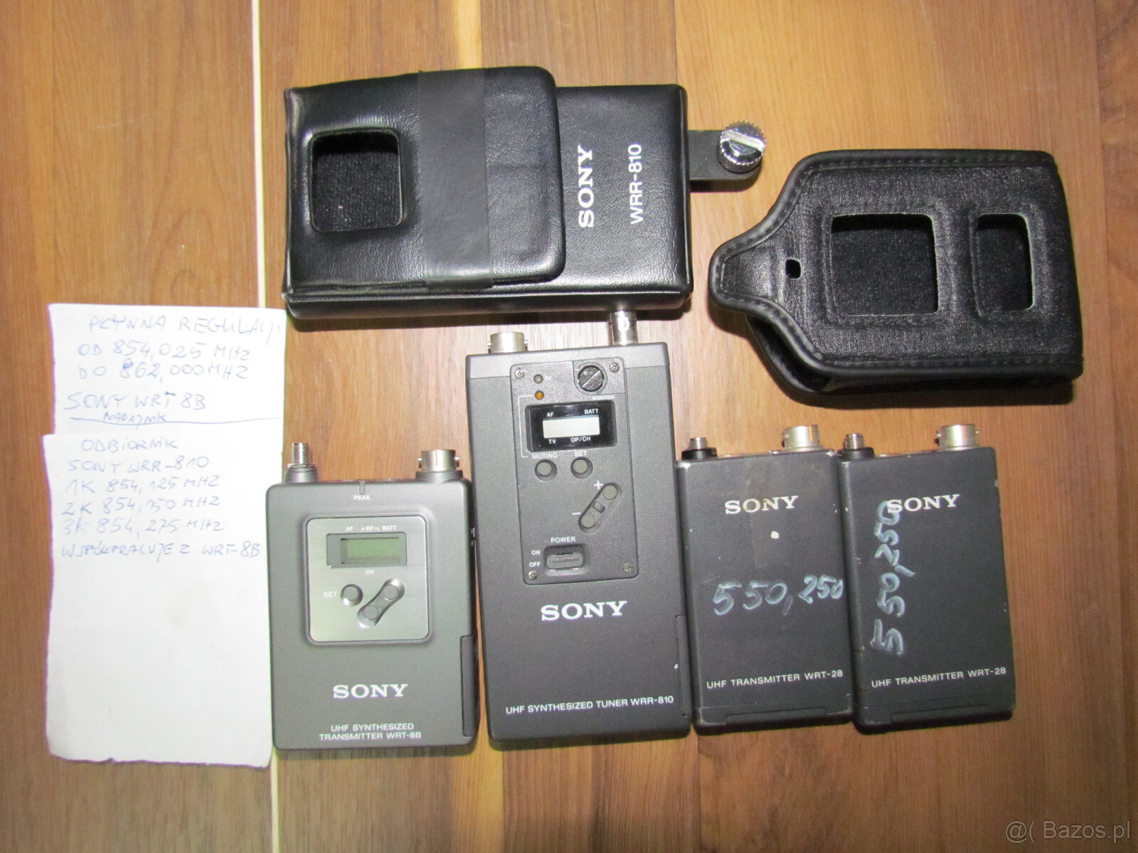 Nadajniki i Odbiornik Sony WWR-810 , WRT-8B , WRT-28 - 2