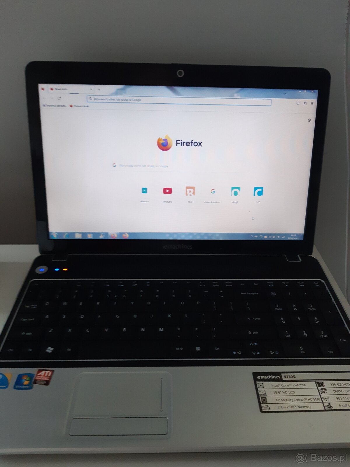 Sprzedam laptop acer emachines E730G - 2